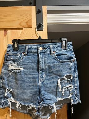American Eagle Outfitters Distressed Blue Denim Cutoff Shorts size 6